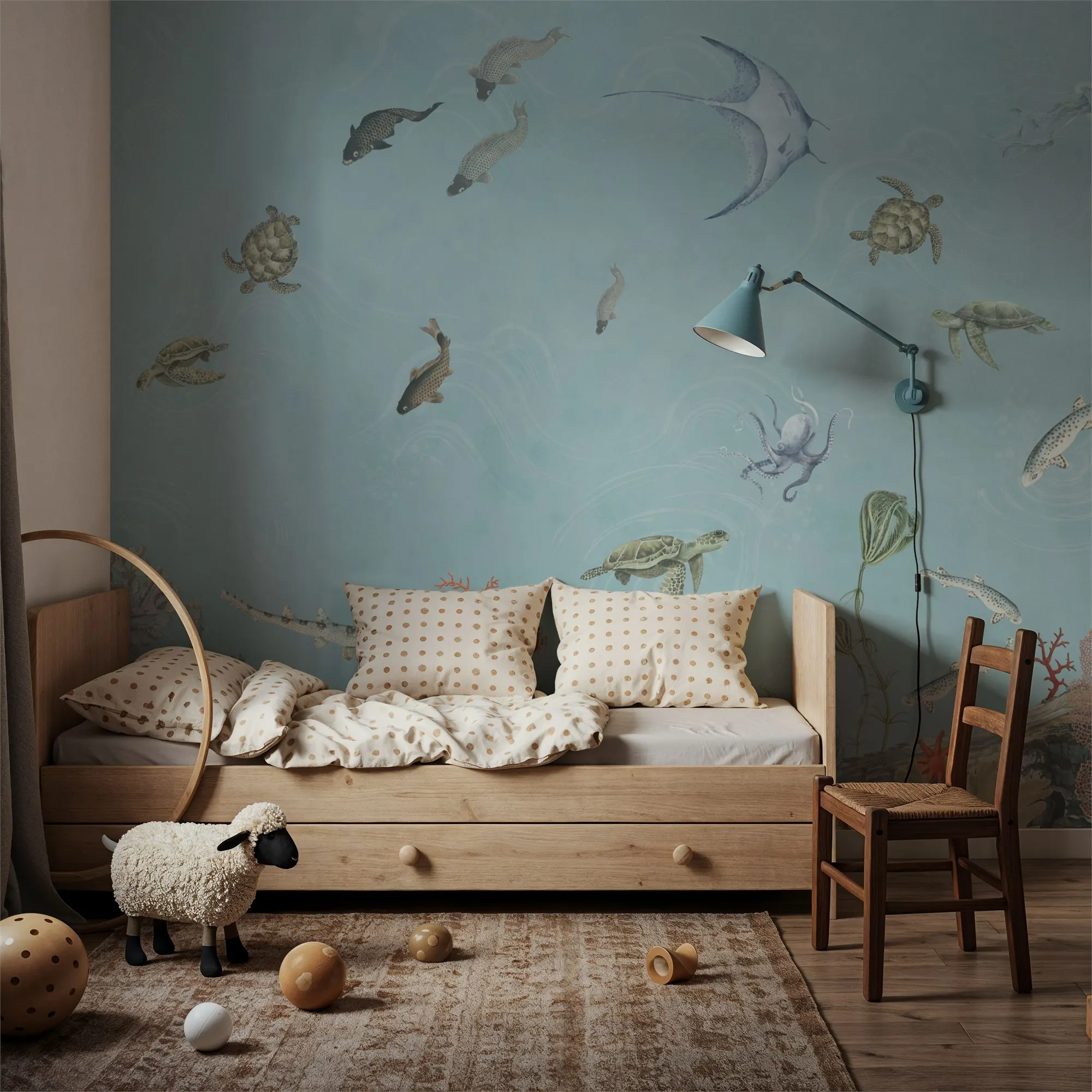 Custom Great Reef Ocean Under the Sea Wallpaper Large Peel and Stick Mural Wall Decor