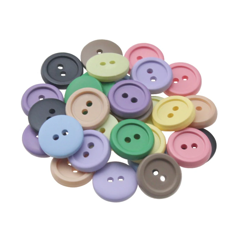 20Pcs/Pack Round Resin Button 1.12cm Suitable Home Handmade Manufacturing Crafts DIY Sewing Clothing Hat Decoration Buttons