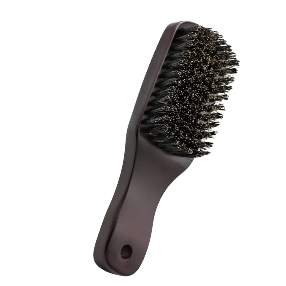 1Pcs Professional Beard Grooming Brush Men's Personal Care Tool Premium Boar Hair Bristles Comfortable Long Handle Stylish Daily