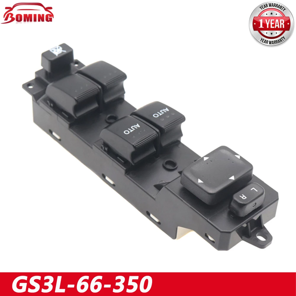 

GS3L-66-350 Автомобильный электрический стеклоподъемник, главный переключатель управления, новый для Mazda CX7 6 2.5L 3.7L 2007-2012 GS3L66350, черный