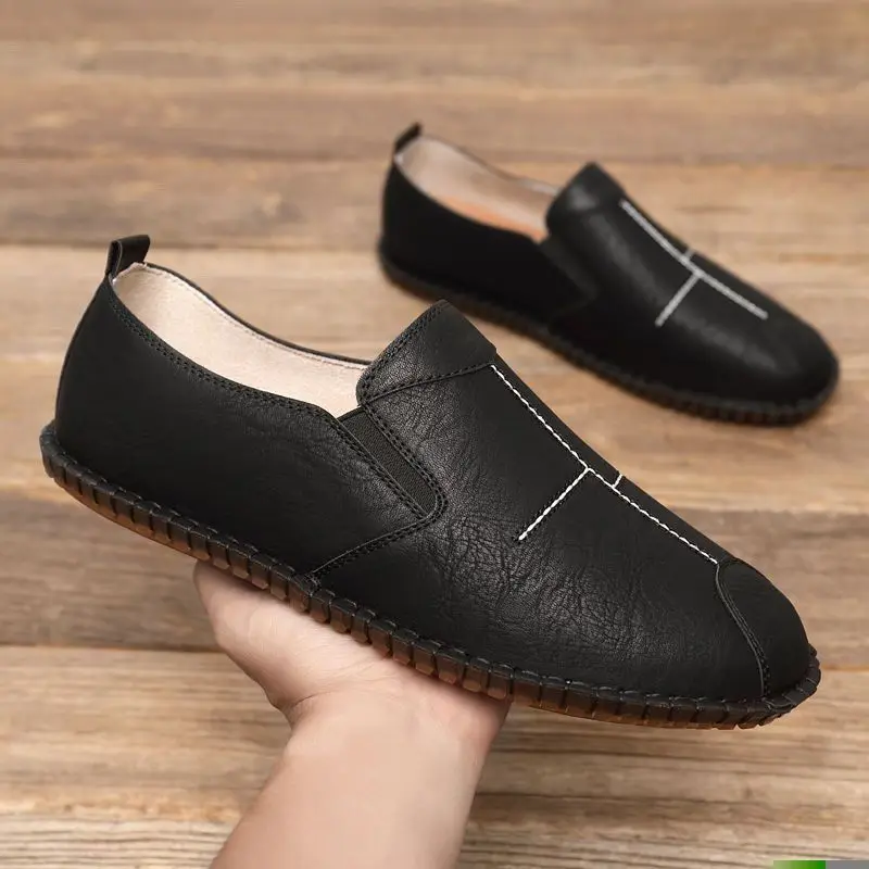 

Men's Spring Fashion Leather Moccasins Loafers Comfortable Casual Drive Boat Footwear Business Oxford Sneaker