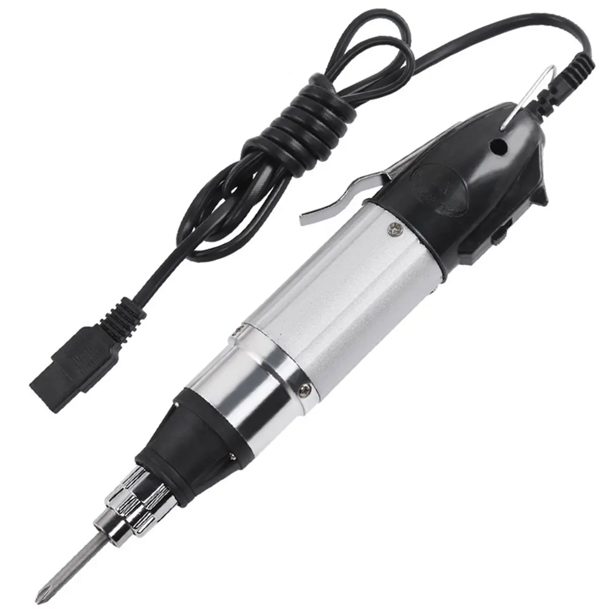A74U 802 Electric Screwdriver with 2 Bits Stepless Speed AC220V DC Powered Electric Screwdriver Regulation Repair Tool