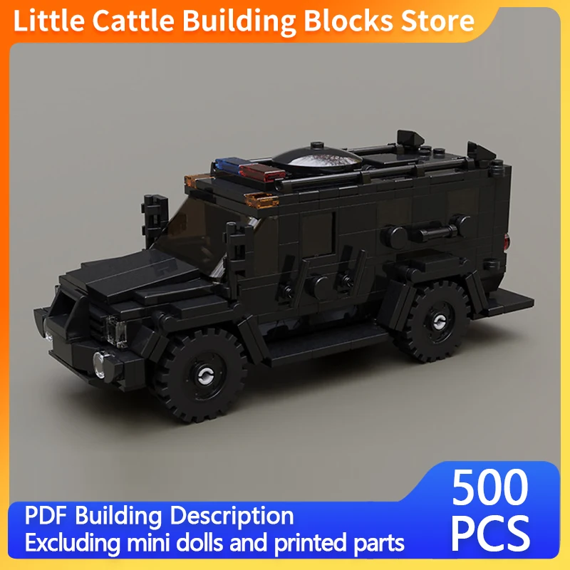 Urban Rescue Vehicles Model MOC Building Bricks Armored Assault Truck Modular Technology Gifts Holiday Assemble Toys Suit