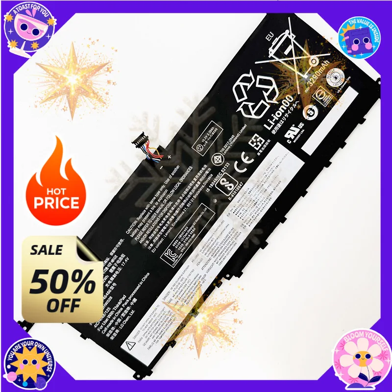 SWZY 15.2V 52WH 00HW028 Battery for Lenovo ThinkPad X1 Carbon 4th 2016 TP00076A/B/C Notebook Battery