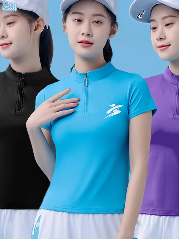 Qui Dry Elástico ort Sve Fitn irt Faionable Ropa Deportiva para Aeróbicos Jum de Jingyan Marca Verano Casual Sle