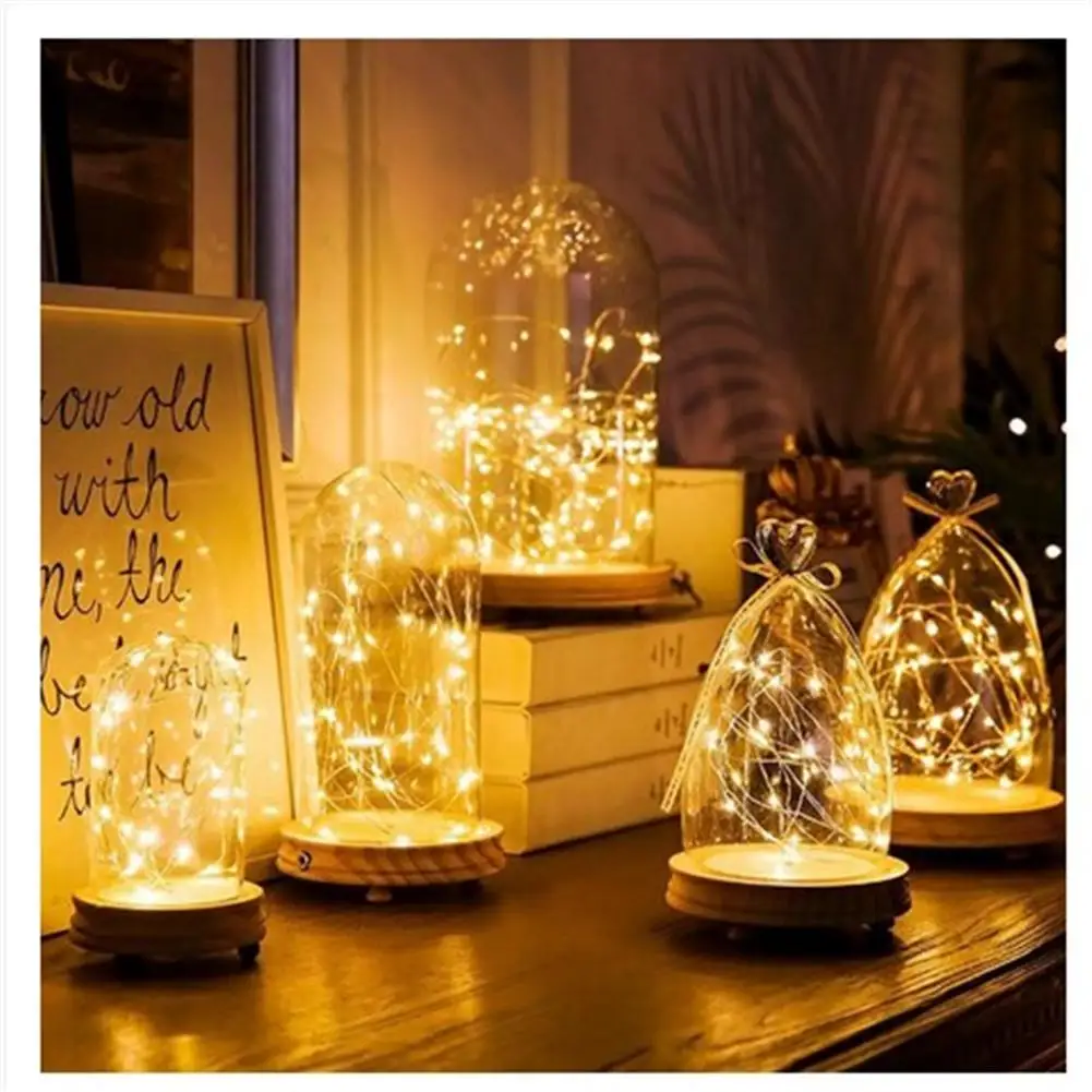 Guirxiété lumineuse en fil de cuivre étanche, lumières colorées, USB 62, lumières dégradées, décorations extérieures, Noël, fête de mariage, 5m, 50 LED