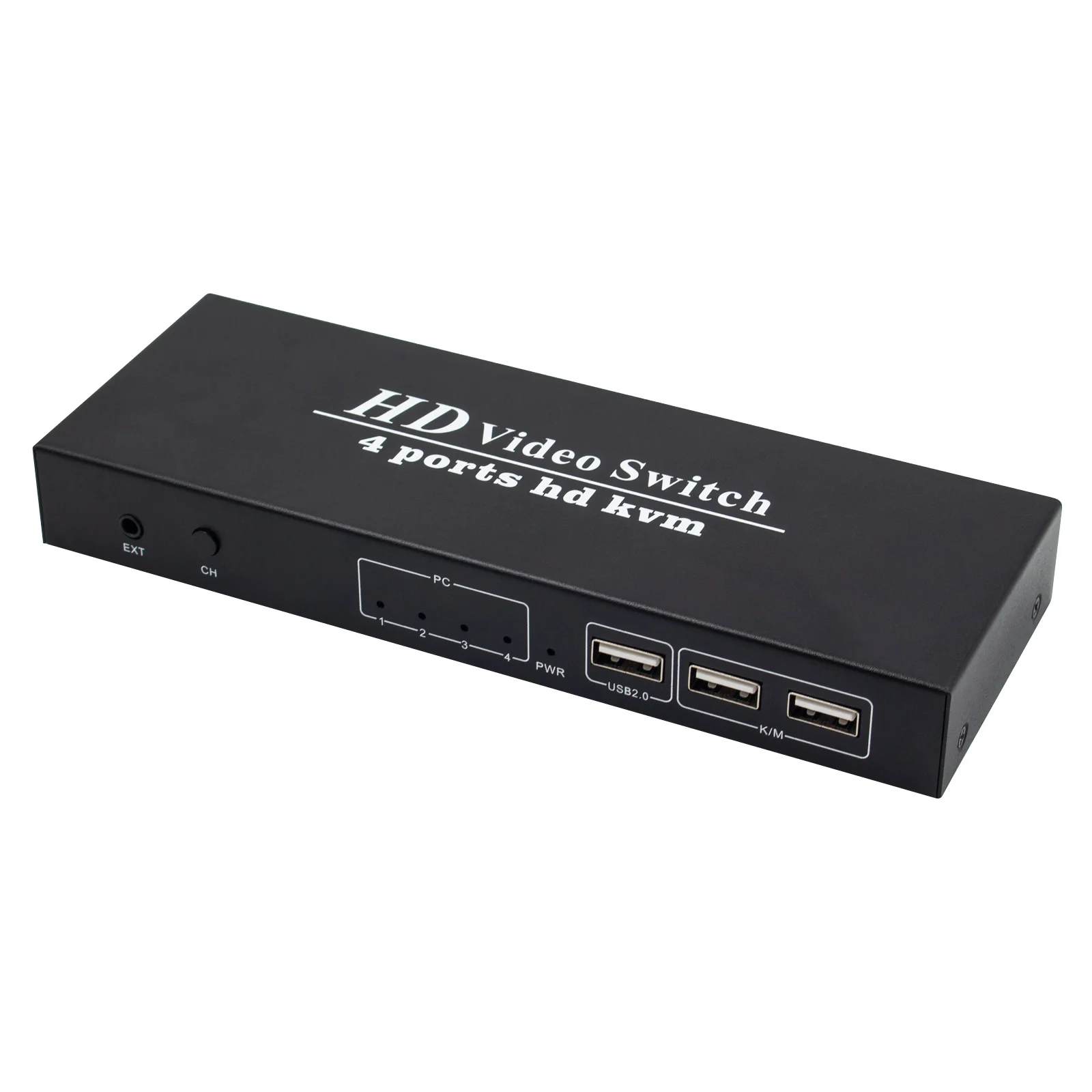 KVM HD Switch 4K USB HD KVM Switcher 4 in 1 Out with 3 USB Ports out for Mouse Keyboard U-disk Printer for Win7/8/10 MAC