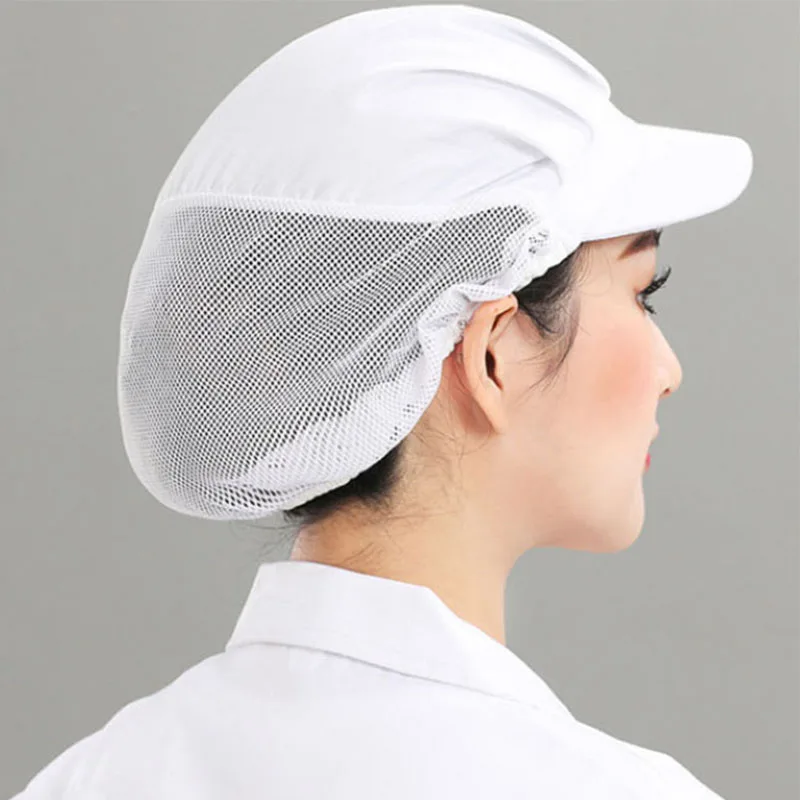 Mesh Chef Hat Reusable Kitchen Restaurant Hotel Bakery Catering Cooking Hat Workshop Factory Wrapped Hair Hat  Chef Uniform