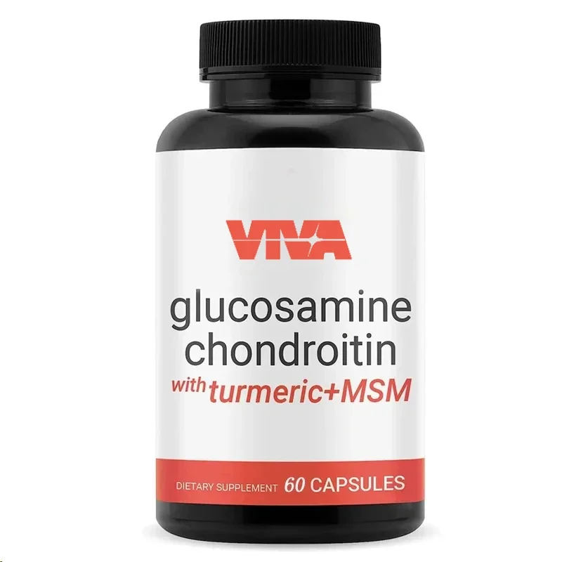 

Glucosamine chondroitin turmeric,a high-quality supplement suitable for men and women,supports joints with 60vegetarian capsules