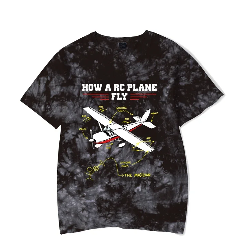 RC Airplane Pilot Vintage T-shirt for Men Clothes Male T-shirts Summer Plus Size Tees Oversized T Shirt Male T-shirts Clothes image 4