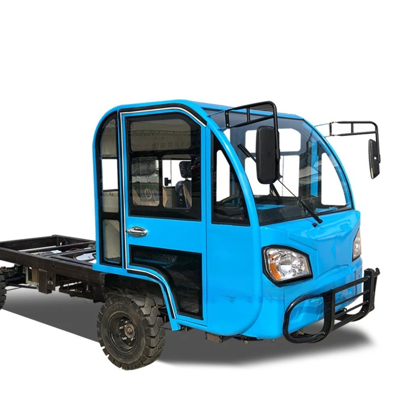 

Electric four-wheeled truck chassis custom truck pulling goods heavy-duty chassis human high-power load flatbed truck