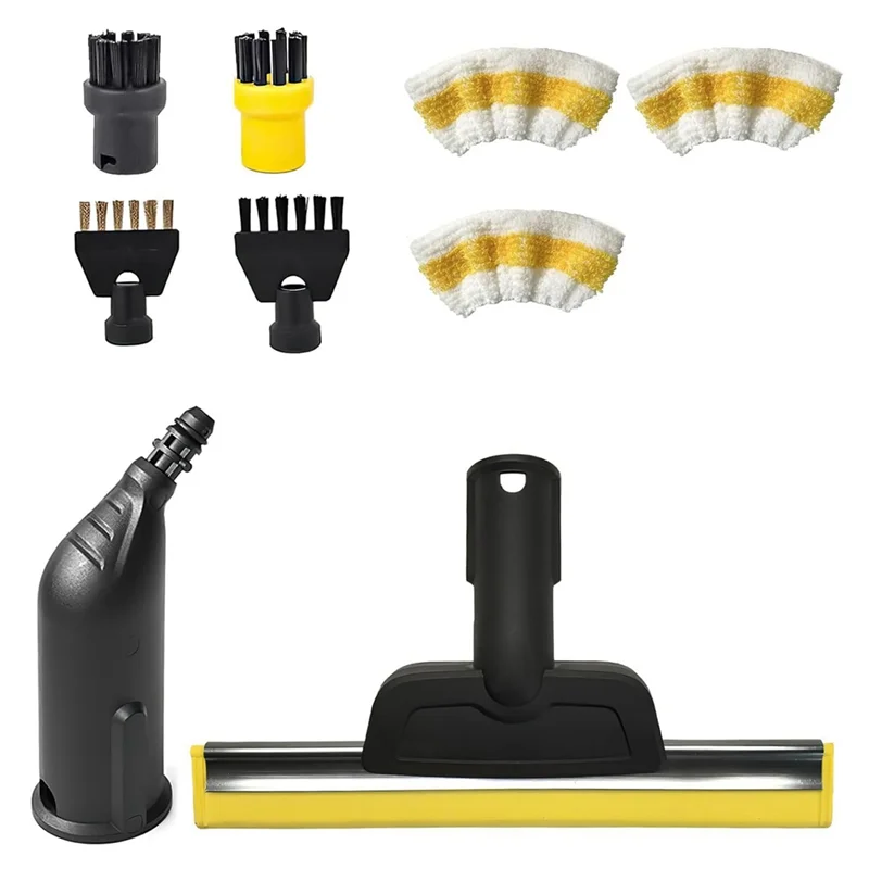 ABWM-For Karcher SC1 SC2 SC3 SC4 SC5 أدوات تنظيف البخار فرشاة مستديرة فرش مشتركة نافذة ممسحة قماش من الألياف الدقيقة #3