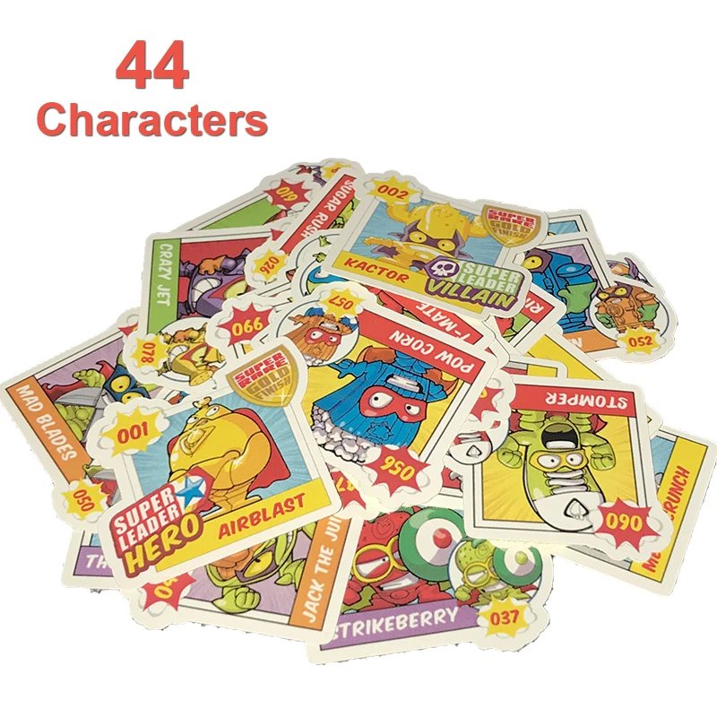 2 Sets(44pcs+22pcs) Super Zings Characters Stickers for Baby Kids Playing Toy Cartoon Superzings Pegatinas for Party Decoration