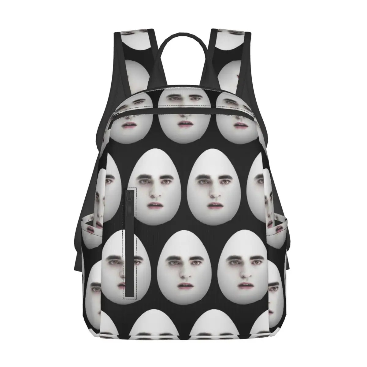 Eggward Funny Edward Cullen Backpack Daypack Large Capacity Boys Girls BookBag School Bag Shoulder Bags for Men Women