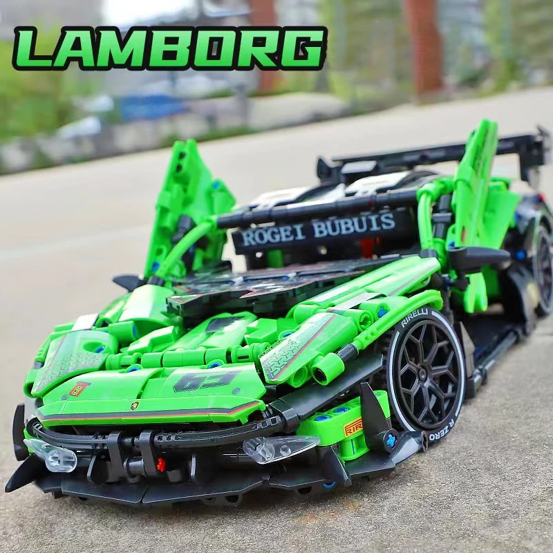 Technical City Super Speed Sport Car Building Blocks High-Tech Racing Vehicle Model Bricks Toys For Kid Birthday Gift MOC