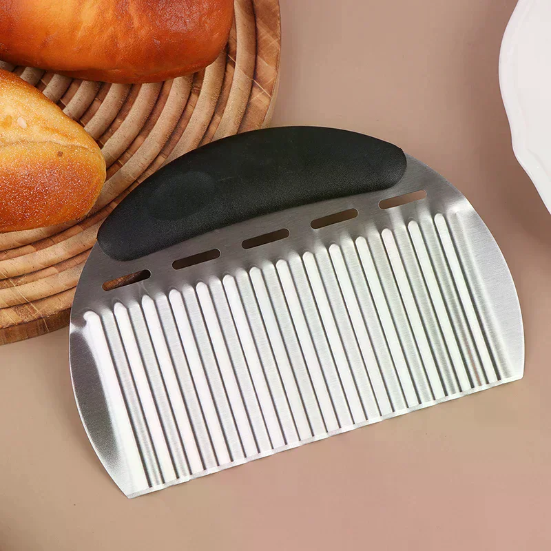 Cutter Stainless Steel Slicer Big Wave Shape Potato Chip Cutter Knife Vegetable Chopper Kitchen Gadgets Cutter