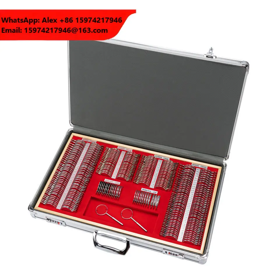 Best Quality Eye Sight Examination Instrument Trial Lens Frame Optical Optometry Test Box Equipment Trial Lens Set