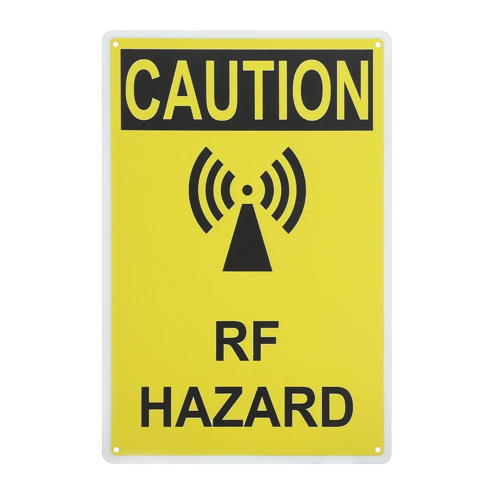 

Radio Frequency Warning Sign Smooth Surface Durable Material for Factory Workshop Parking Lot Caution Board