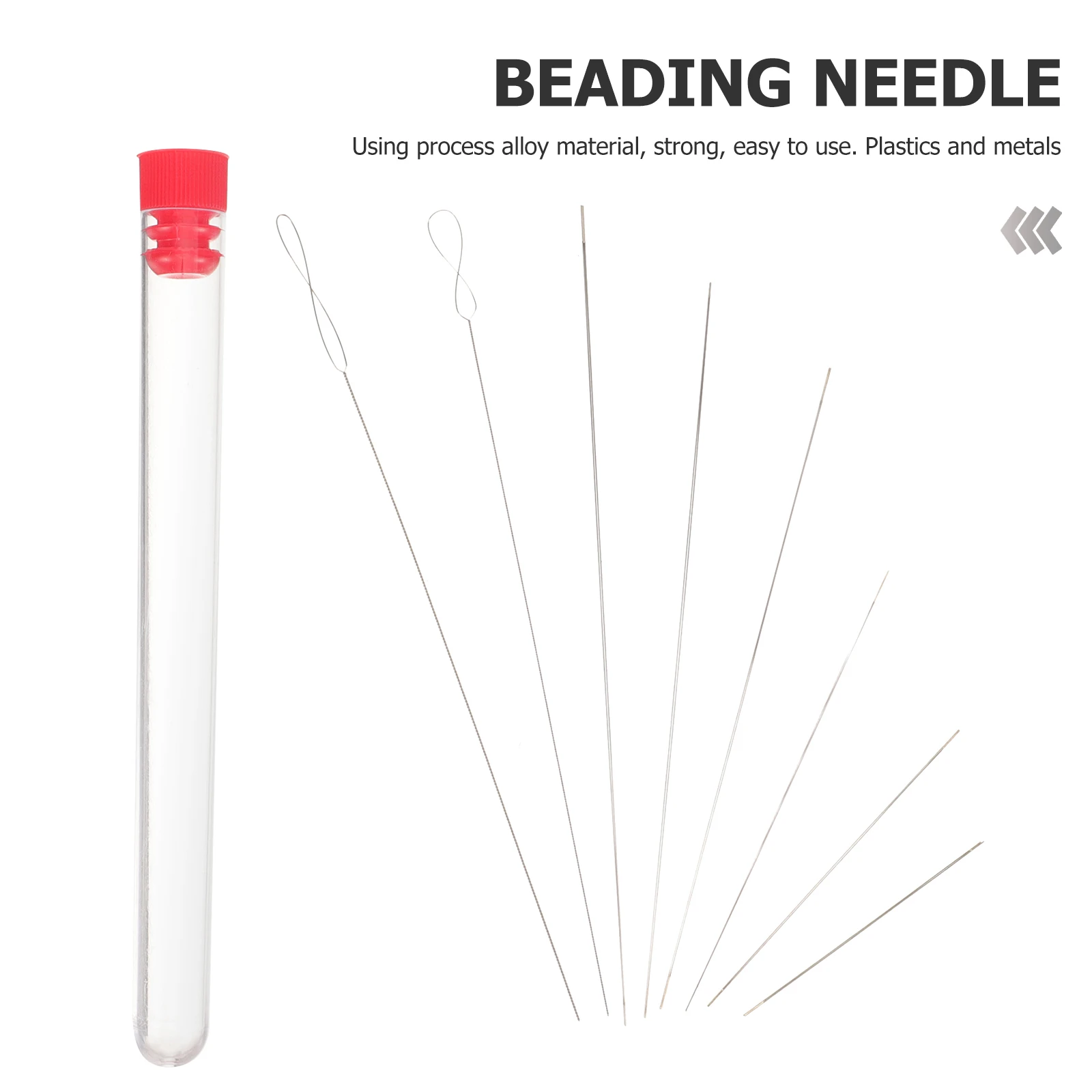 

1 set Big Eye Beading Needles Jewelry Making Tool Open Threader DIY Supplies Stainless Bead Stringing Embroidery Tools