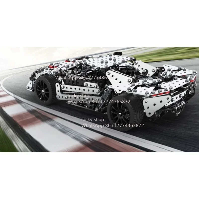 

High-difficulty Precision Machinery Adult Boy Educational Power Brain Three-dimensional Metal Racing Model