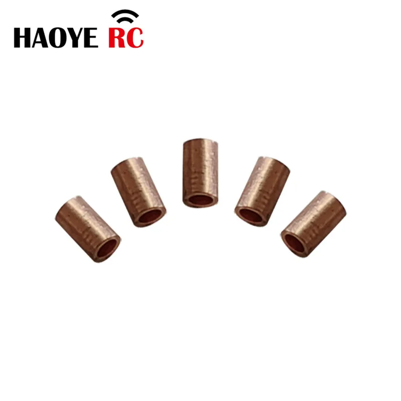 Haoye 20pcs Rudder Operation Wire Rope Buckle Alu/copper Tube Ferrule Crimping Sleeves For RC Airplane Model Parts Accessory