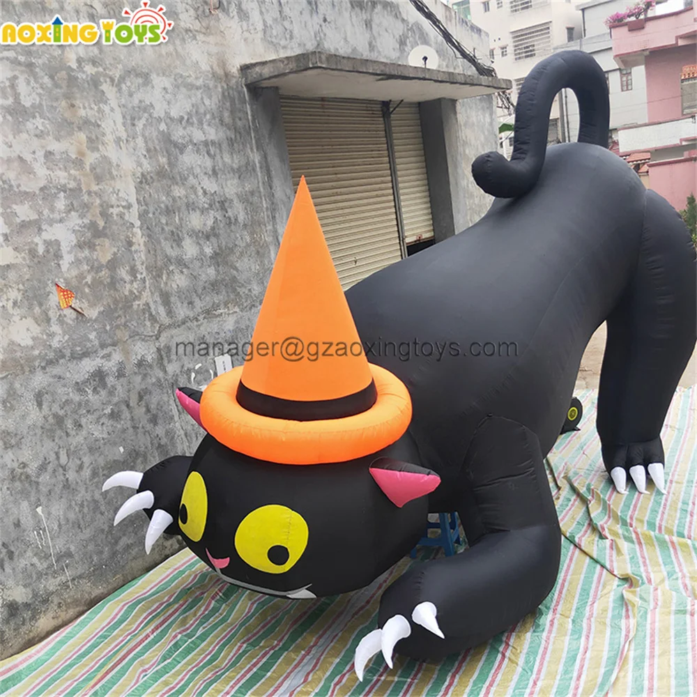 

10/13/16FT Length Oxford Halloween Inflatable Black Cat Cartoon Outdoor Yard Decoration For Sale