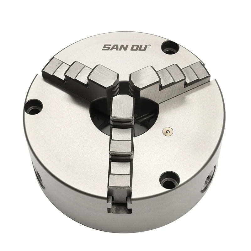 Super Thick 3-Hole Front Install Ultra Heavy 250mm Three Jaw Self Centering Chuck K11-250F