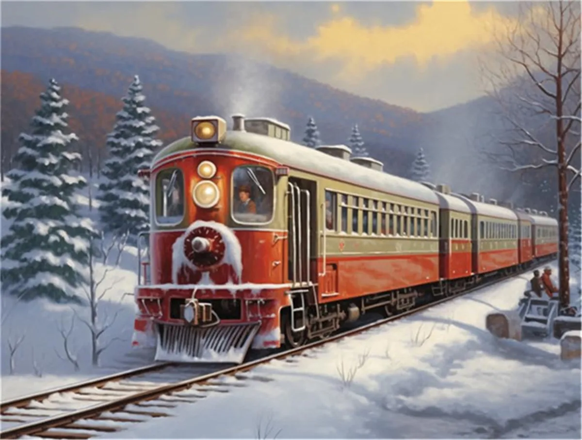 ألغاز للبالغين 50 100 200 500 قطعة، ألغاز تدريب للبالغين، ألغاز مناظر طبيعية ممتعة ليوم ثلجي للأطفال وكبار السن