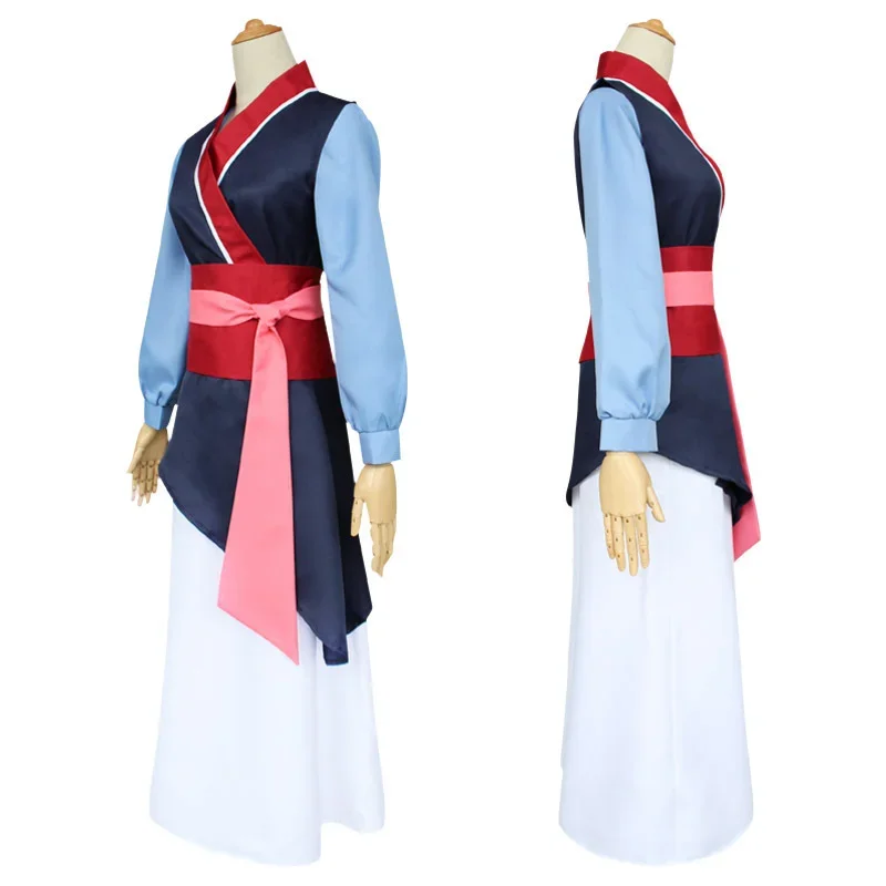 Anime Mulan Costume Womens Kids Chinese Hanfu Costume Princess Christmas Dress Deluxe Adult Cosplay for Halloween Party