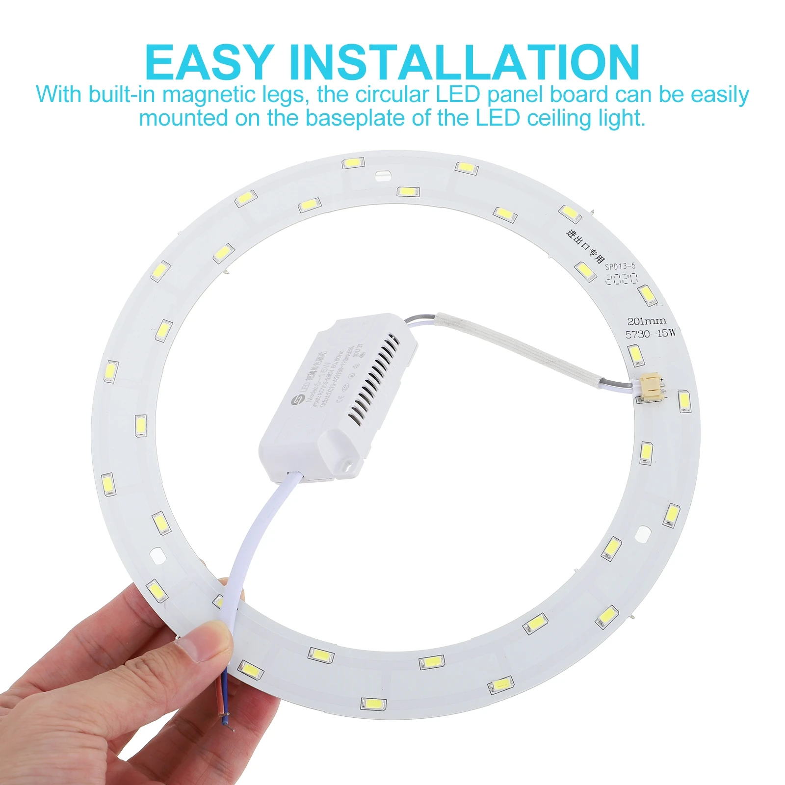 

15W 220V-240V Smd 5730 30-Led Magnetic Circular Led Lamp Panel 32Cm For Ceiling Light Base Energy Saving Replacement Part For