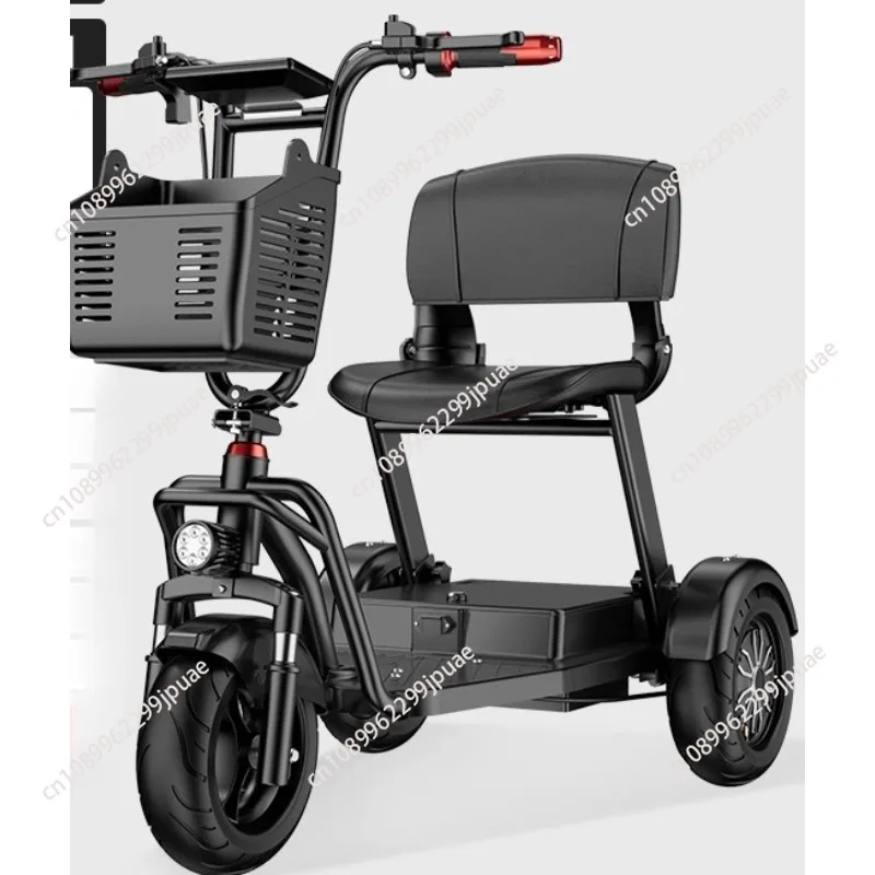 

Elderly Commuting Car Folding Electric Bike Tricycle Adult Commuting Picking Up and Dropping Off Parent-child Seat