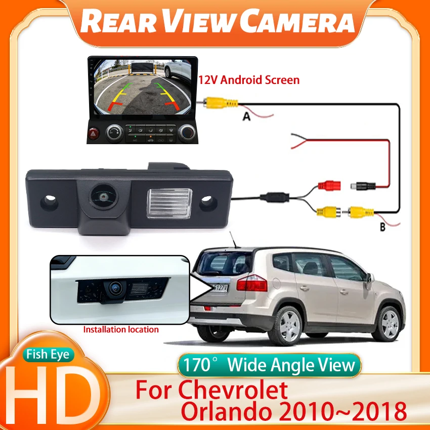 CCD HD FishEye Wide Angle Rear View Camera For Chevrolet Orlando 2010 2011 2012 2013 2014 2015 2016 2017 2018Car Reverse Monitor