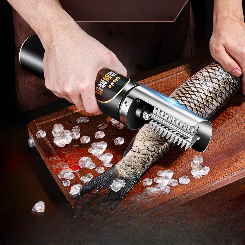 High-grade electric fish scale scraping artifact