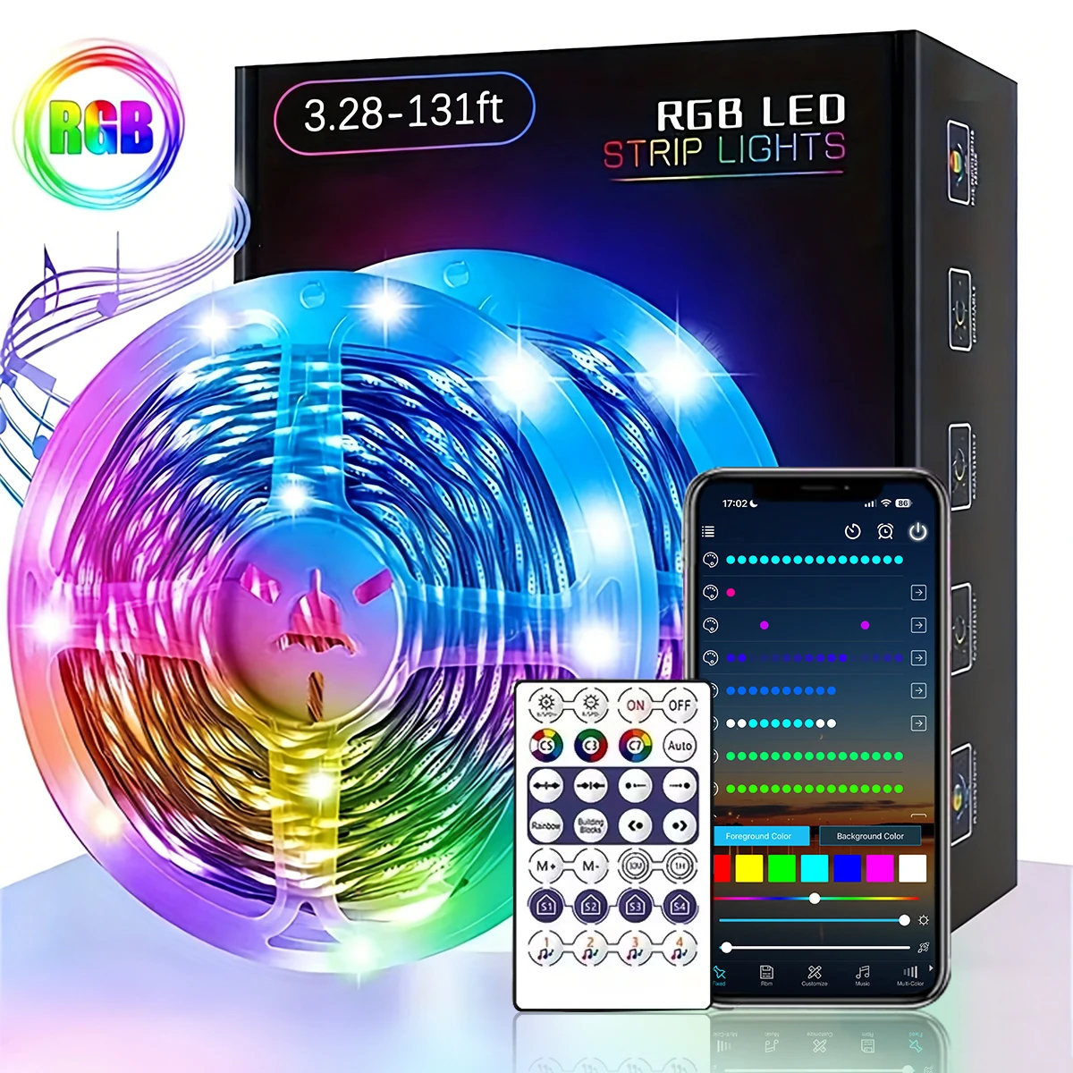 

1-20M светодиодные ленты WS2812B RGBIC Music Sync Remote APP Control 5V USB Гибкая лента для спальни Вечеринка ТВ Подсветка Декор