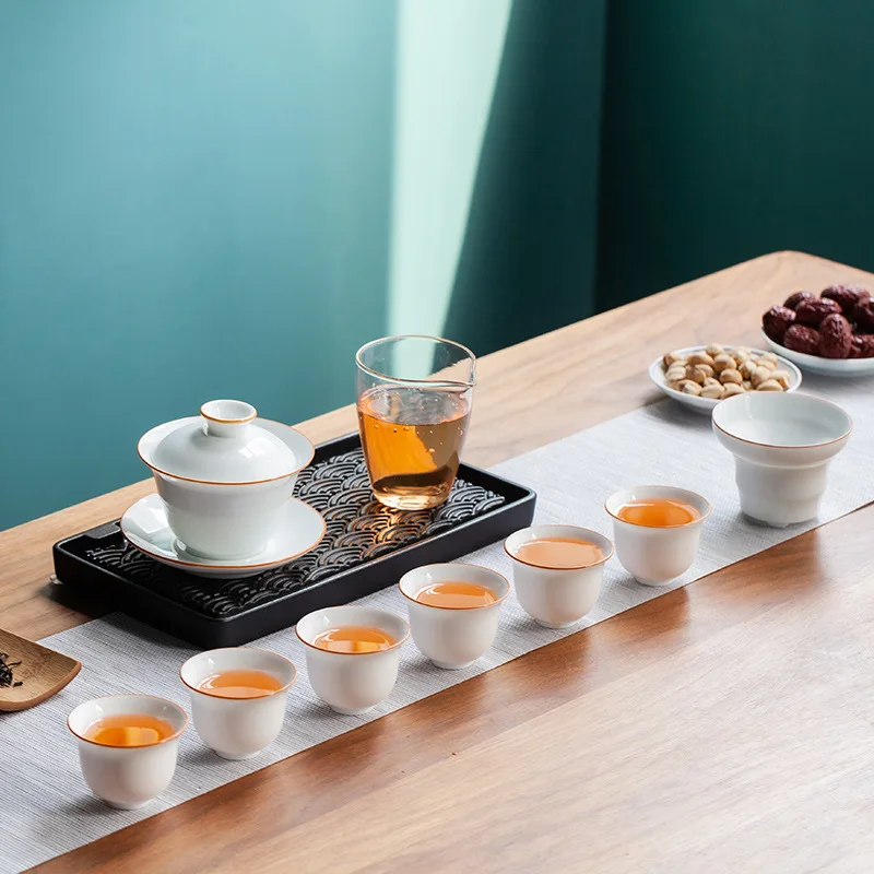 Dehua Gilded Gaiwan…