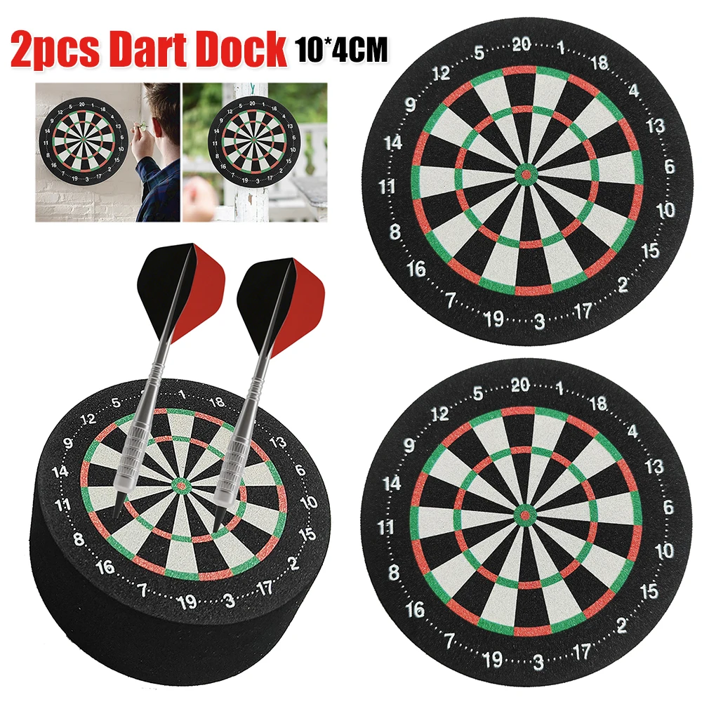 

2pcs EVA Foam Dart Base Station Mini Dart Dock Dartboard Design Dart Display Stand Holder Protective Storage for Family Party