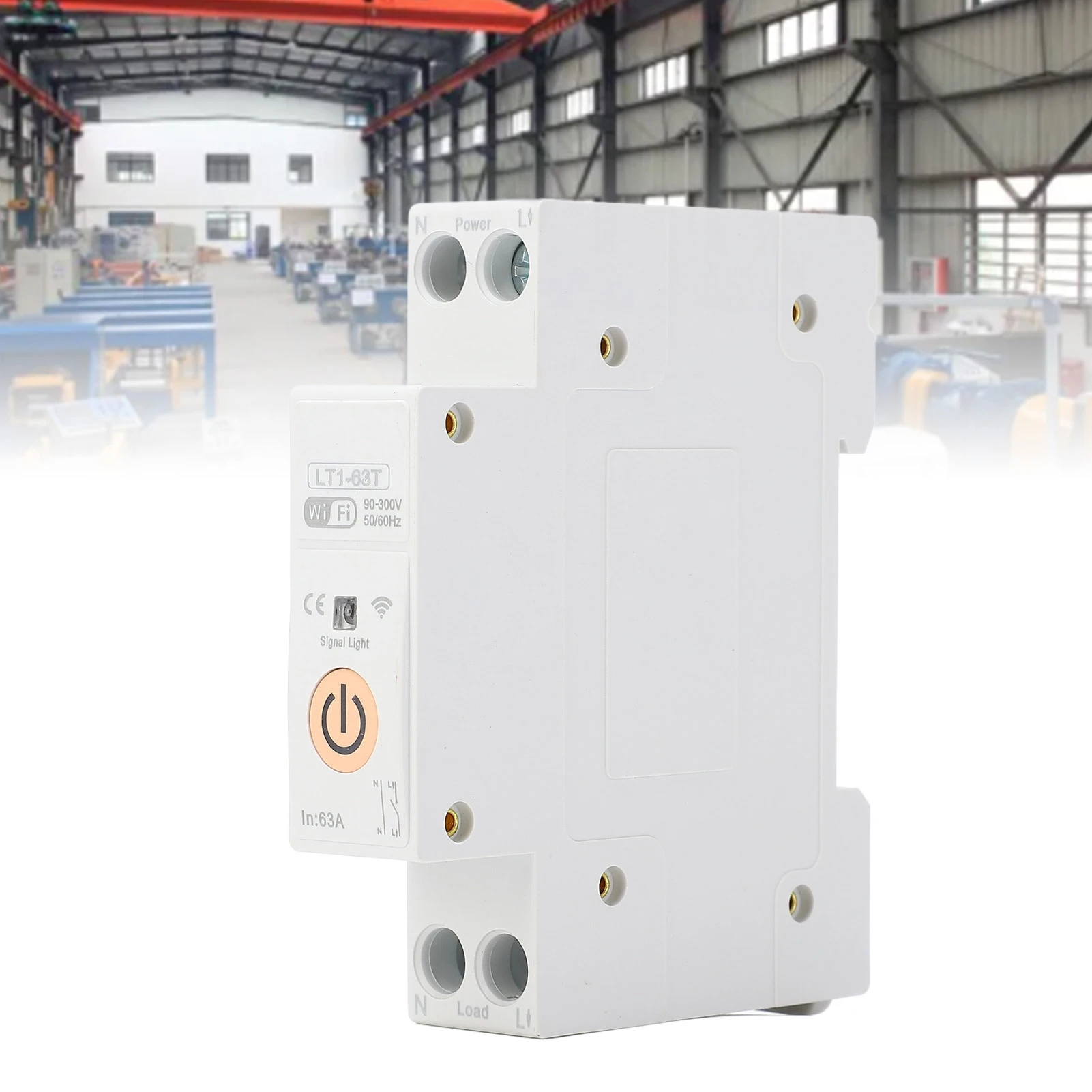WiFi Circuit Breaker WiFi Smart Circuit Breaker 63A APP Voice Control DIN Rail Power  On Off Timer for Tuya AC90‑300V