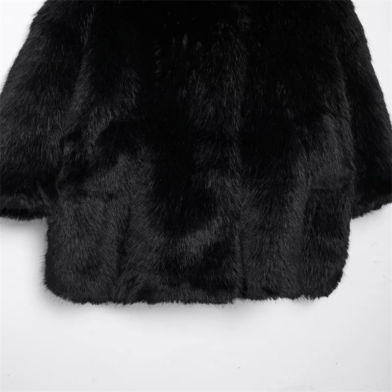 Winter Women\'s Faux Fur Overcoat 2024 Fashion Coat Elegant Streetwear Jacket Women\'s Clothes Thickened Warm Outerwear