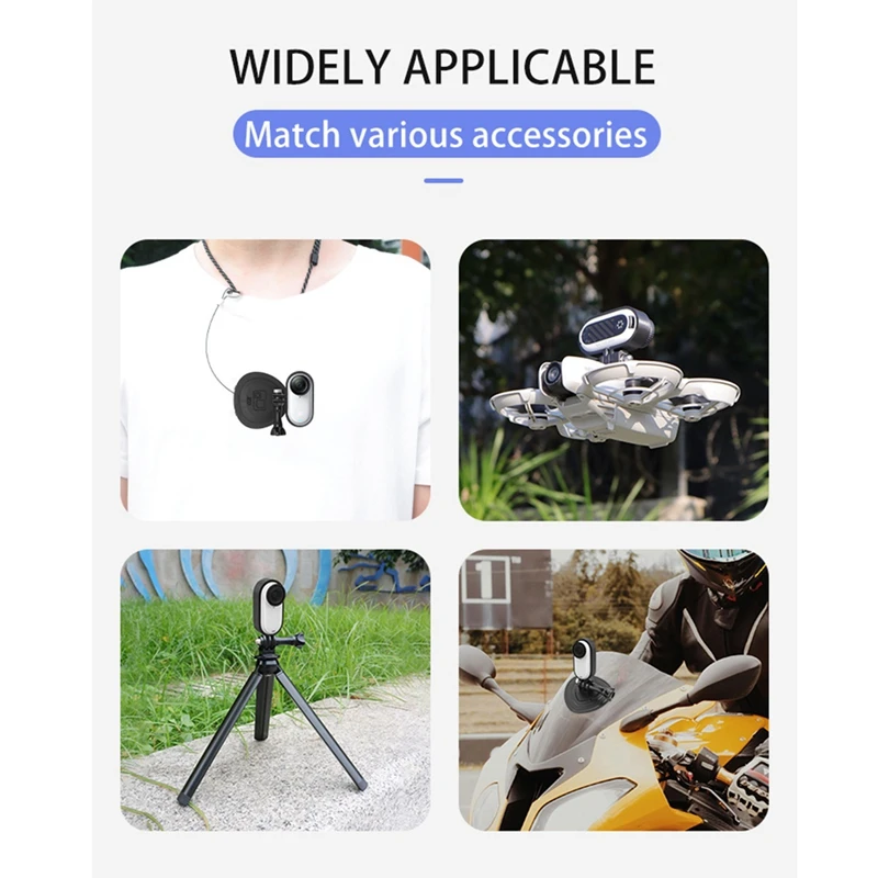 ABAC-para Insta360 GO 3/GO 3S marco pulgar adaptador de cámara soporte de extensión borde de disparo Vertical Horizontal