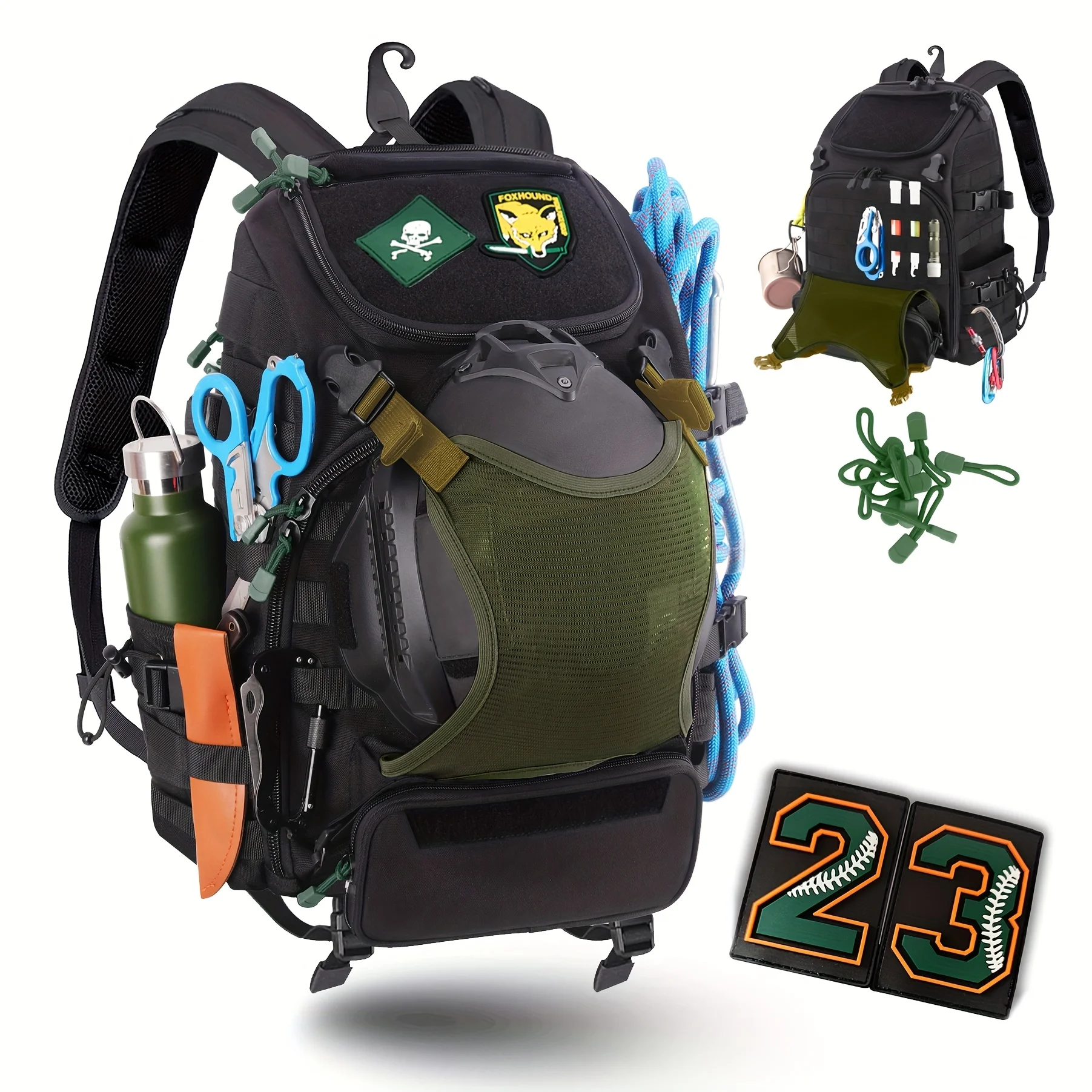 

Tactical Hunting Net Cover Military Fans Outdoor Leisure Backpack Helmet Net Bag Accessories Accessories For Universal Backpack