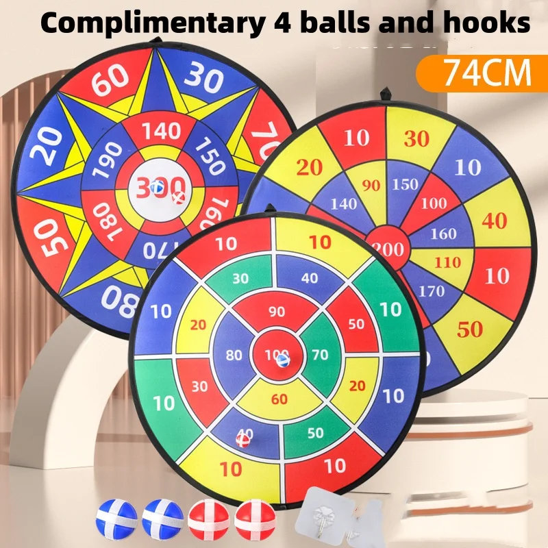 Figures Children's dartboard  throwing target parent-child interactive indoor and outdoor educational sticky ball Math toys gift