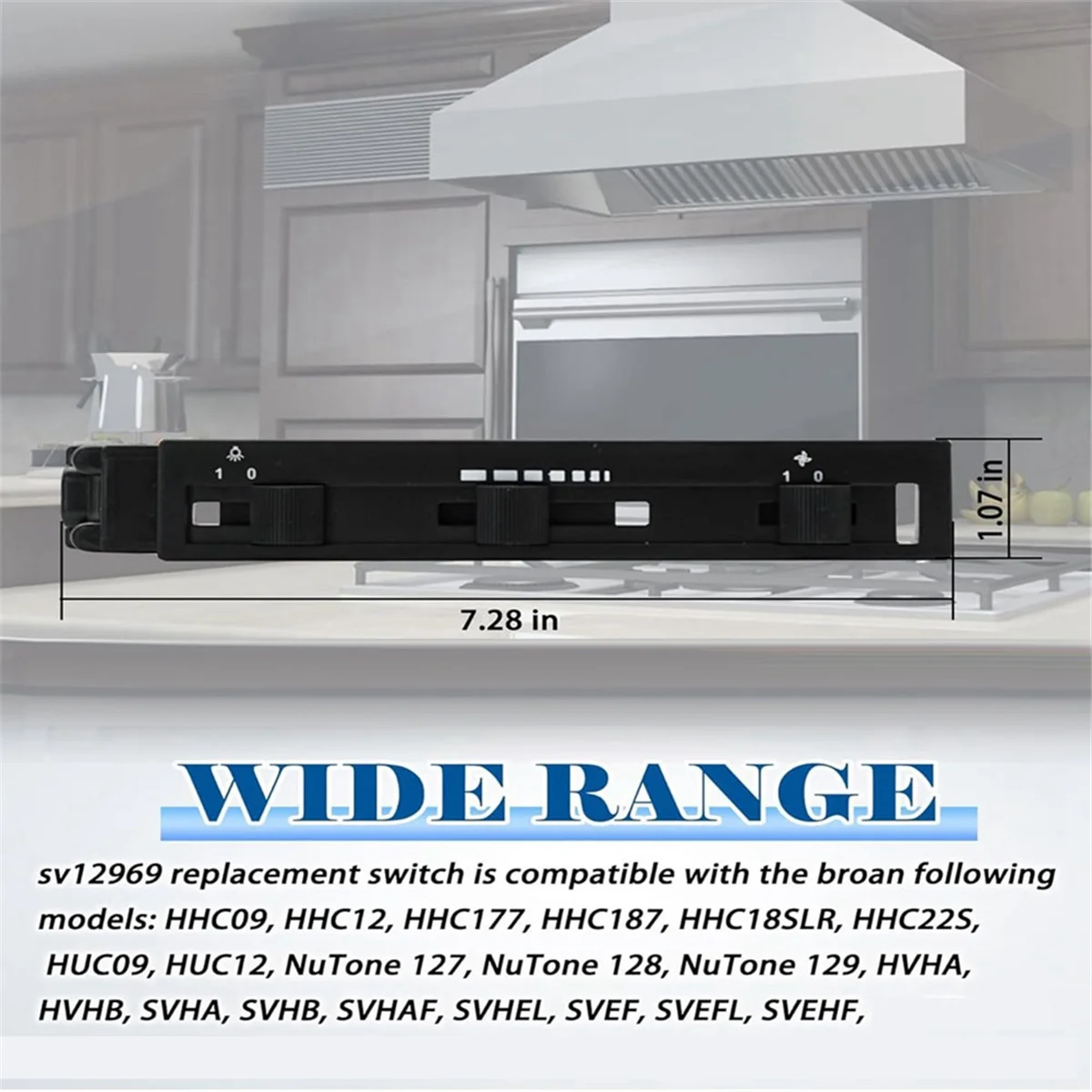 FZFZ สําหรับ SV12969 Range Hood ชุดสวิทช์เปลี่ยนสําหรับ 127 128 129 Series ระบายอากาศพัดลมสวิทช์