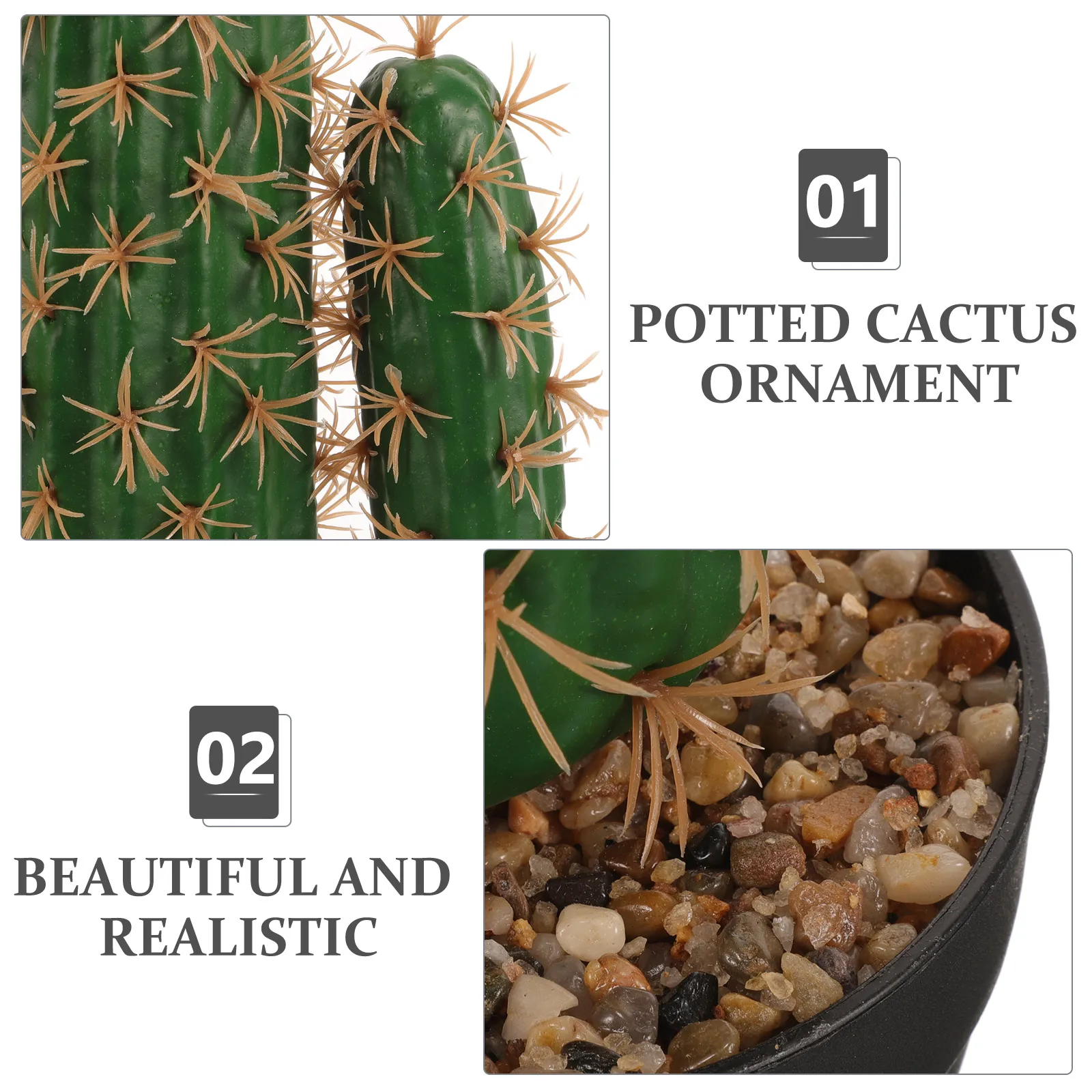 

Artificial Saguaro Cactus Large Simulation Plant Fake Bonsai Potted Decoration Suitable for Home Garden Office Desktop