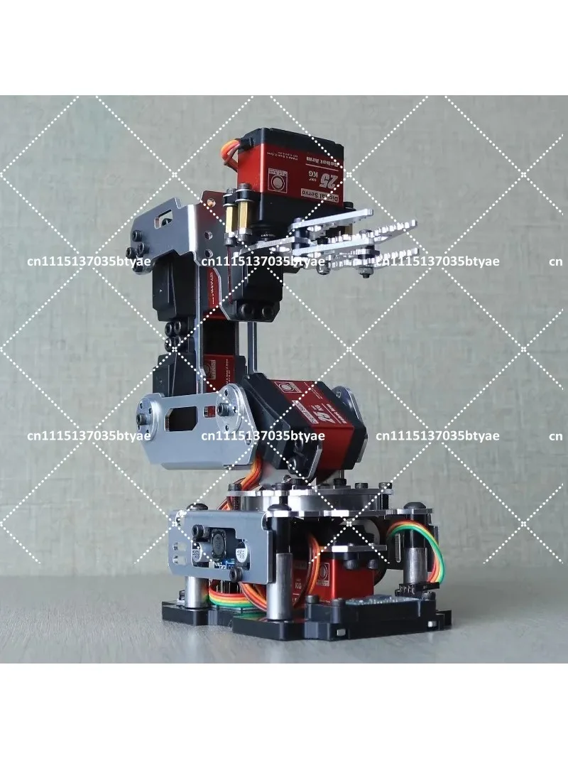 6 Dof Robot Arm with Clamp Claw - APP RC Control Metal Mechanical DIY Kit with Digital Servos for Arduino Programmable Claw for