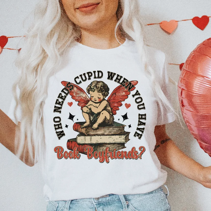 Kawaii Valentine's Day Women's T-Shirt Printed Regular Short Sleeve 90s Cute Printed Street Round Neck Casual Travel T-Shirt