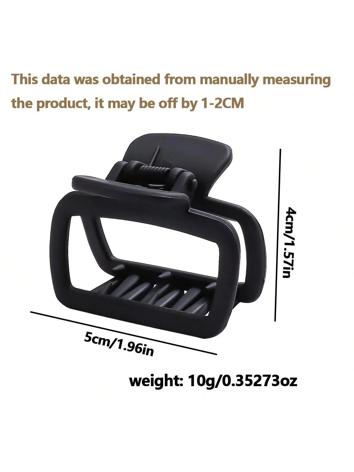 4 個の女性のスクエア軽量ヘア爪クリップファッショナブルでエレガントなヘアアクセサリークリップ適切なヘアスタイリングメイクアップ