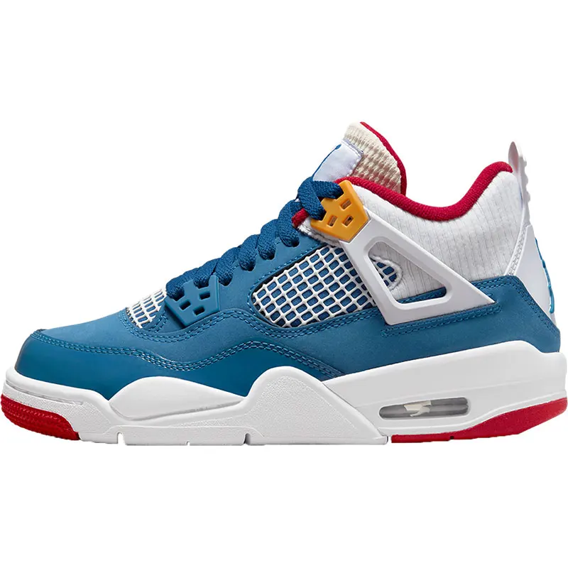 Nike genuine Air Jordan 4 Retro women's GS big children's sports shoes DR6952-400 view 5