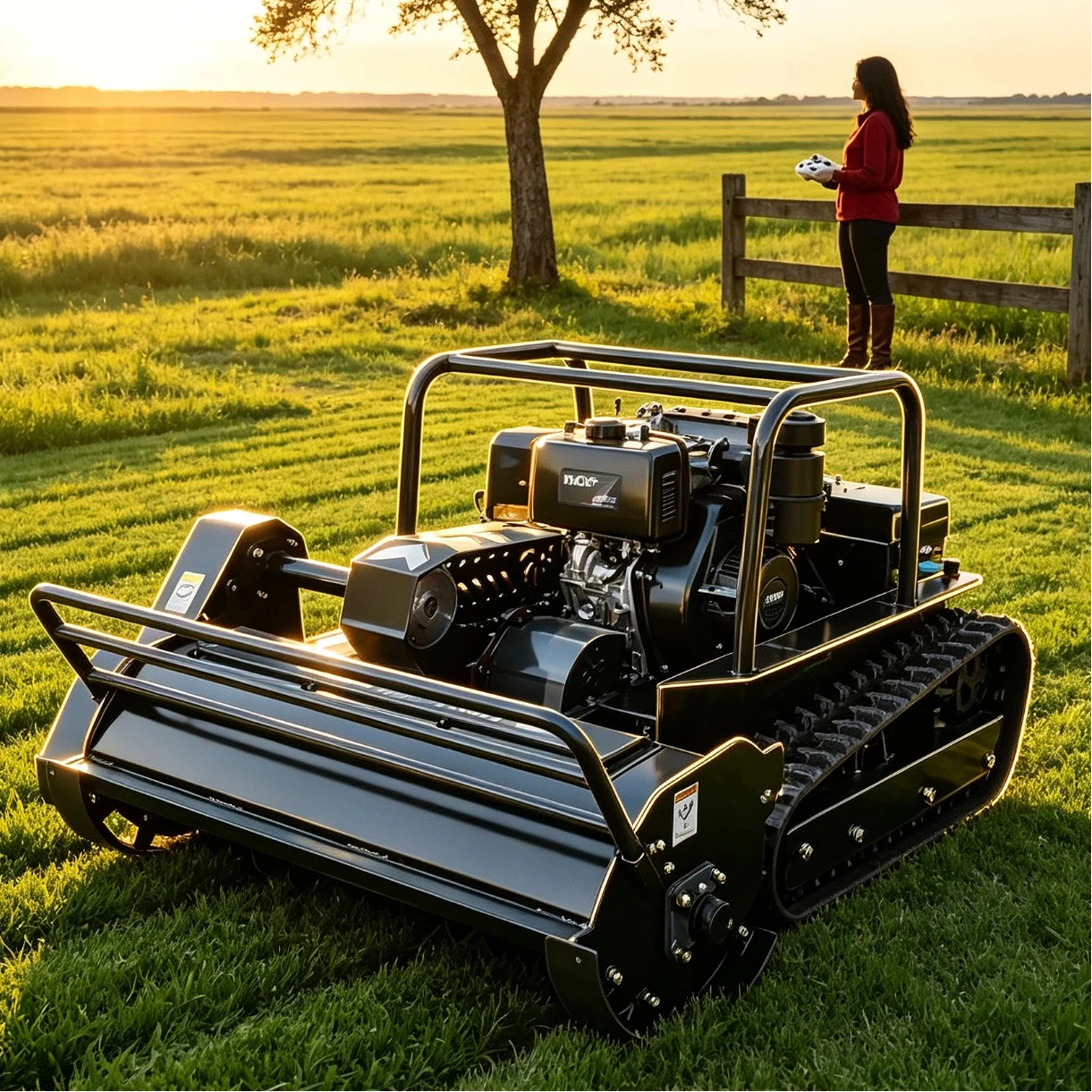 In Stock Fast Delivery 1000mm Zero Turn Lawn Mower Remote Control Lawn Mower for Immediate Residential Yard