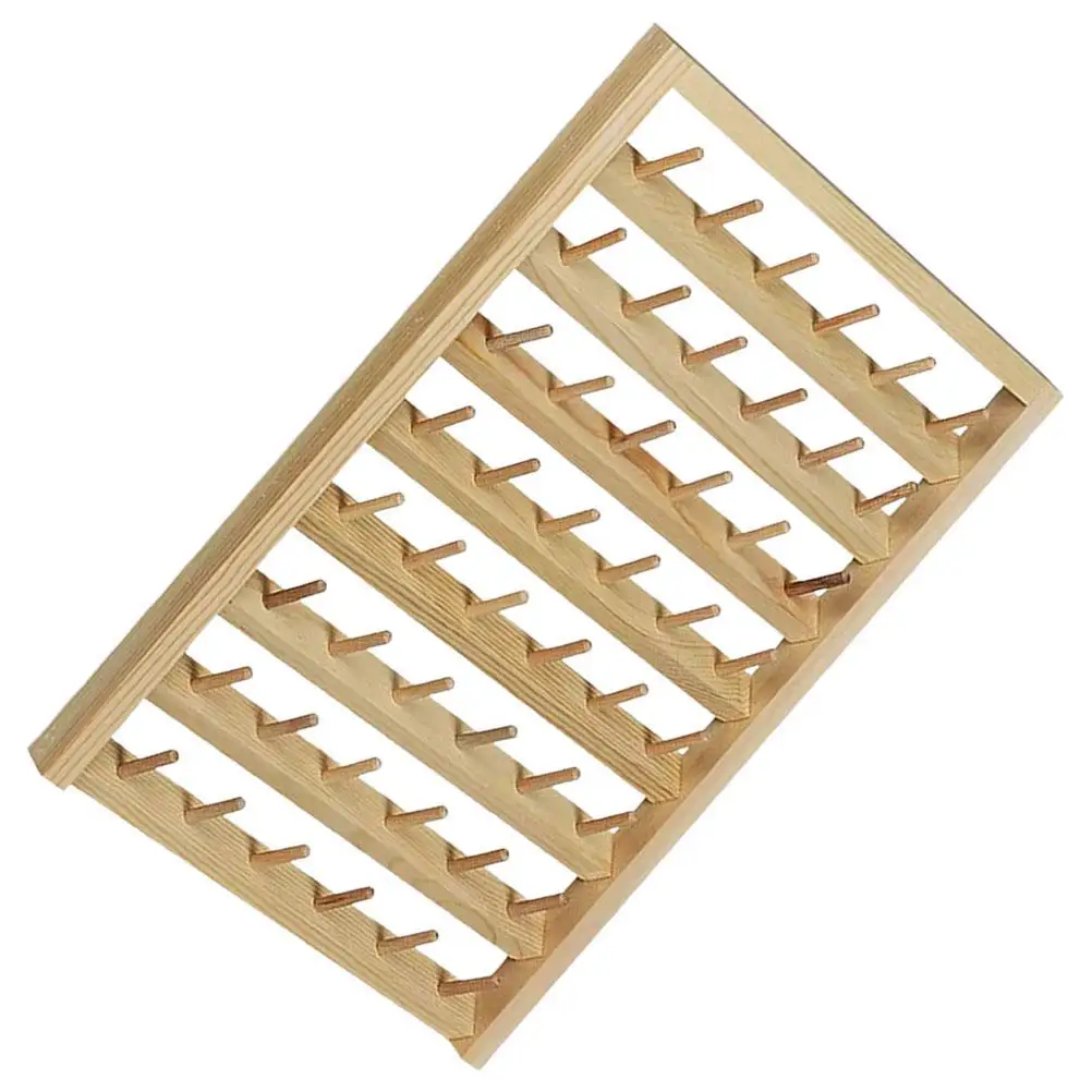 

Thread Holder Spool Stand Wood Embroidery Organizer Storage Tool Holding Rack Sewing