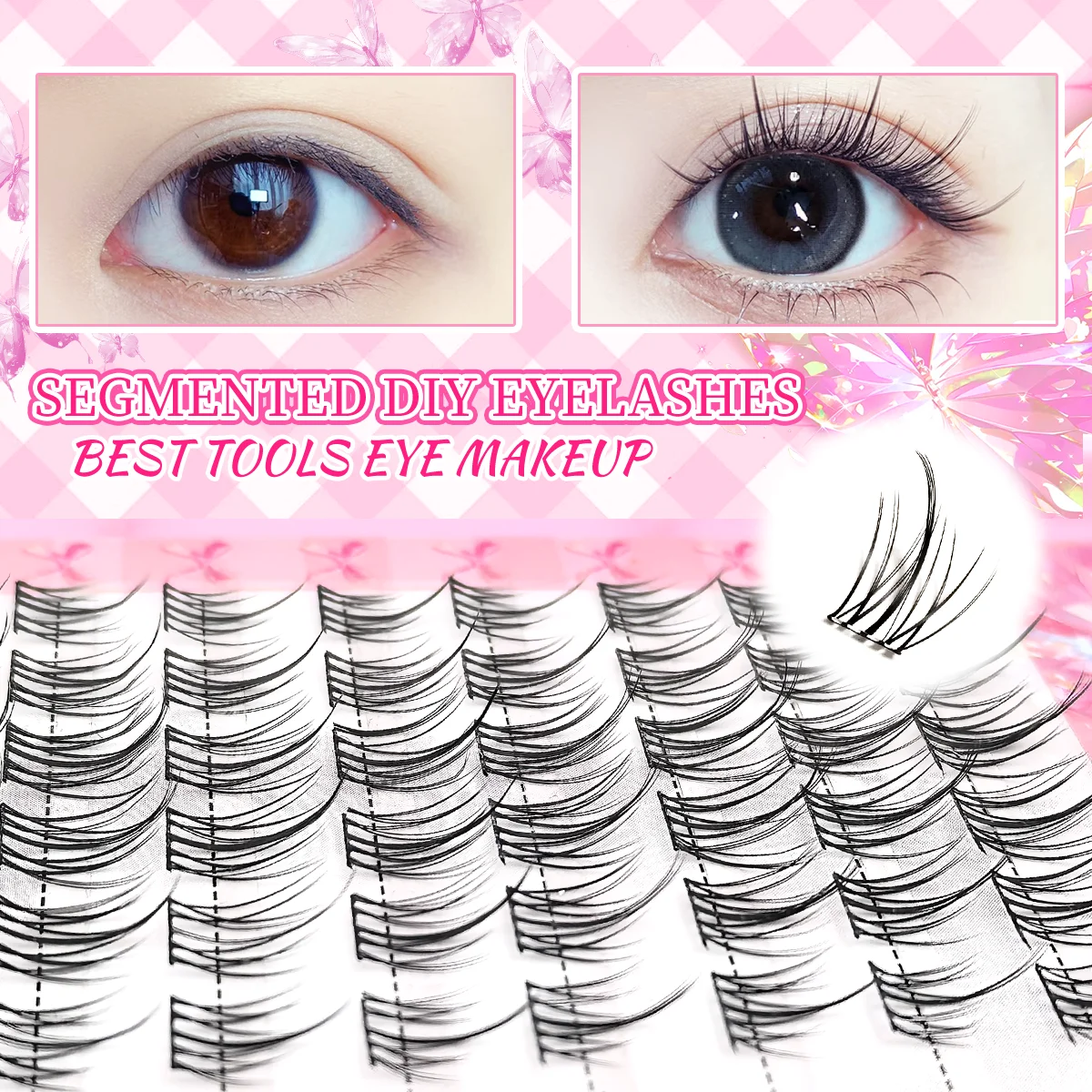 320 Stück/kleberfreie D-Curl-Mischlänge, DIY-freundlich für Musikfestivals, Weihnachten, Halloween und andere Feiertage